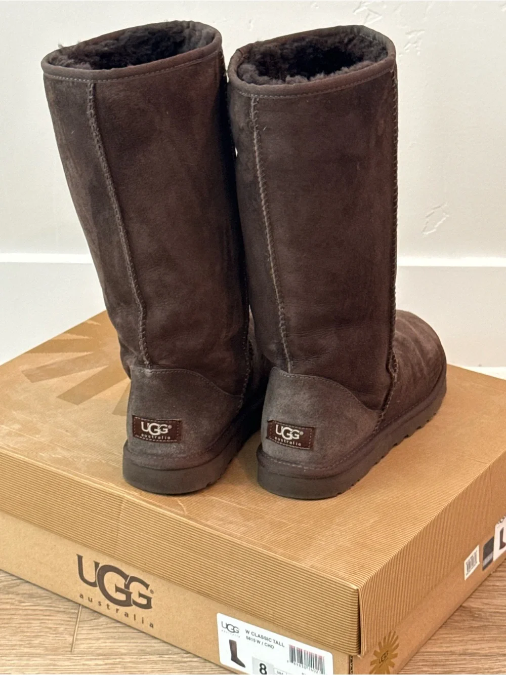 Women’s UGG: Classic Tall Brown Chocolate Suede Boots
